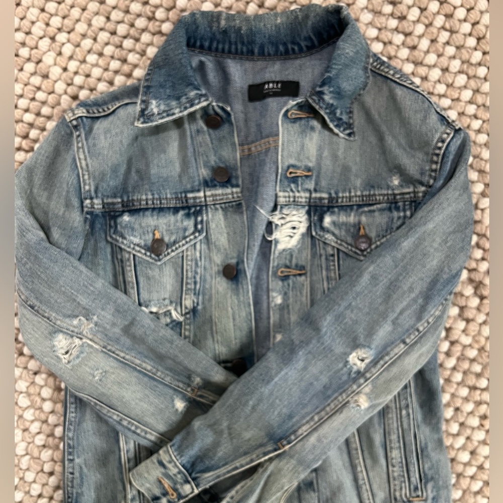 Able Denim Jacket with Distressed Details